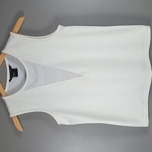 Armani Exchange A/X White Ribbed Tank Top Size S